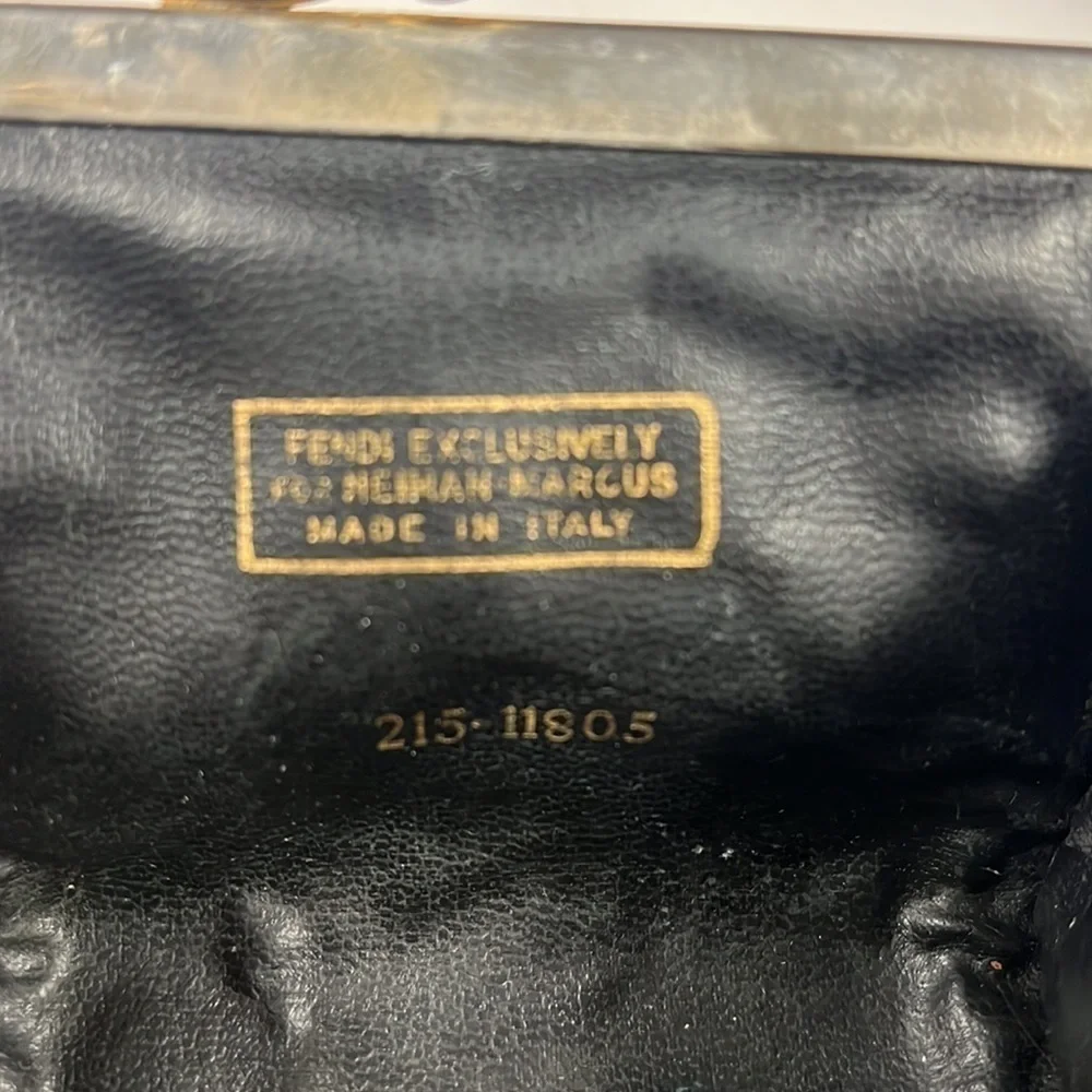 Fendi for Neiman Marcus Vintage Kisslock Wallet Change Purse